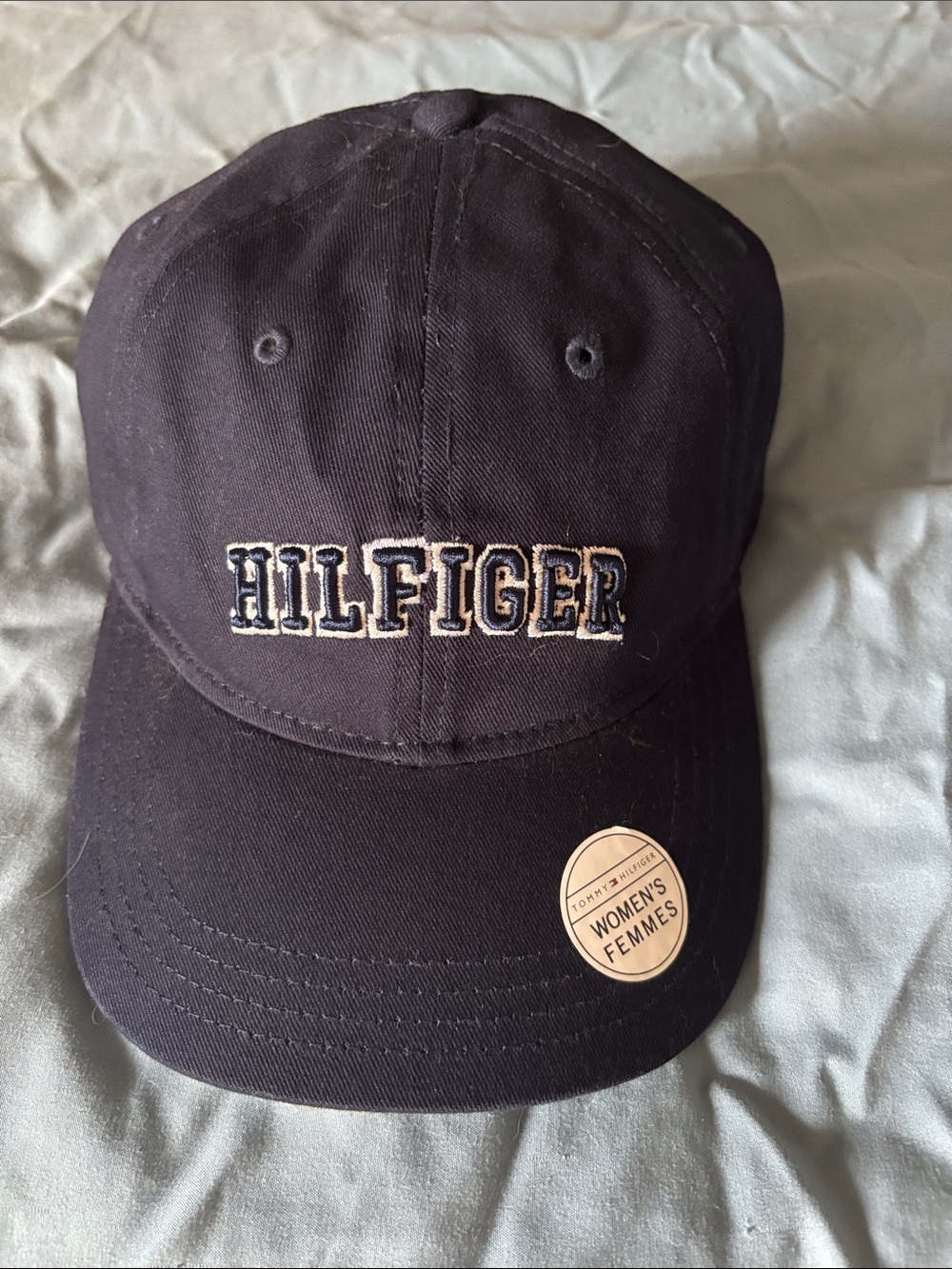 Tommy Hilfiger Black Cap with Contrasting Embroidered Logo